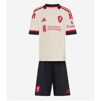 Stroje piłkarskie Liverpool Koszulka Wyjazdowej dla dzieci 2025-26 Krótki Rękaw (+ szorty)